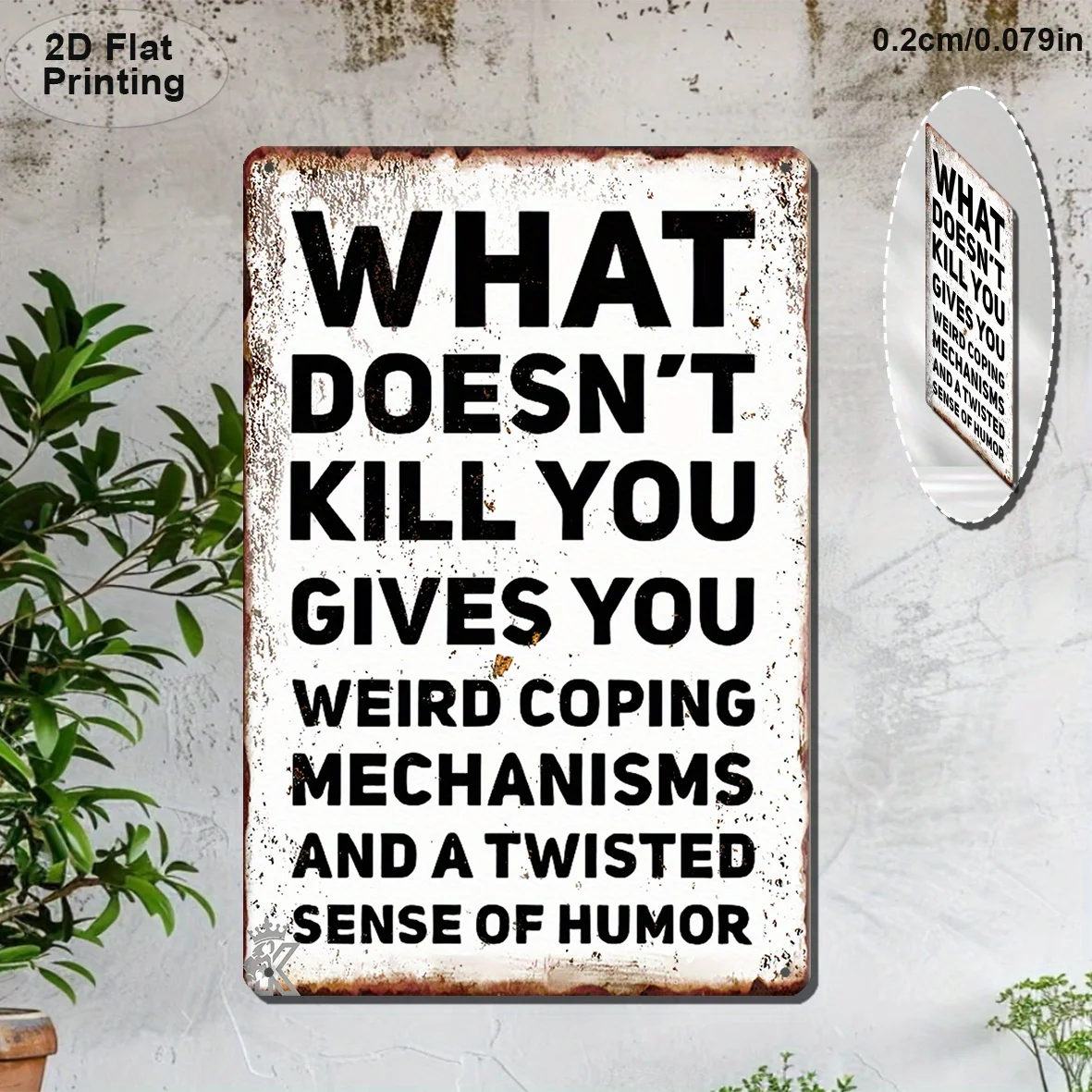 Vintage Wall Sign, 