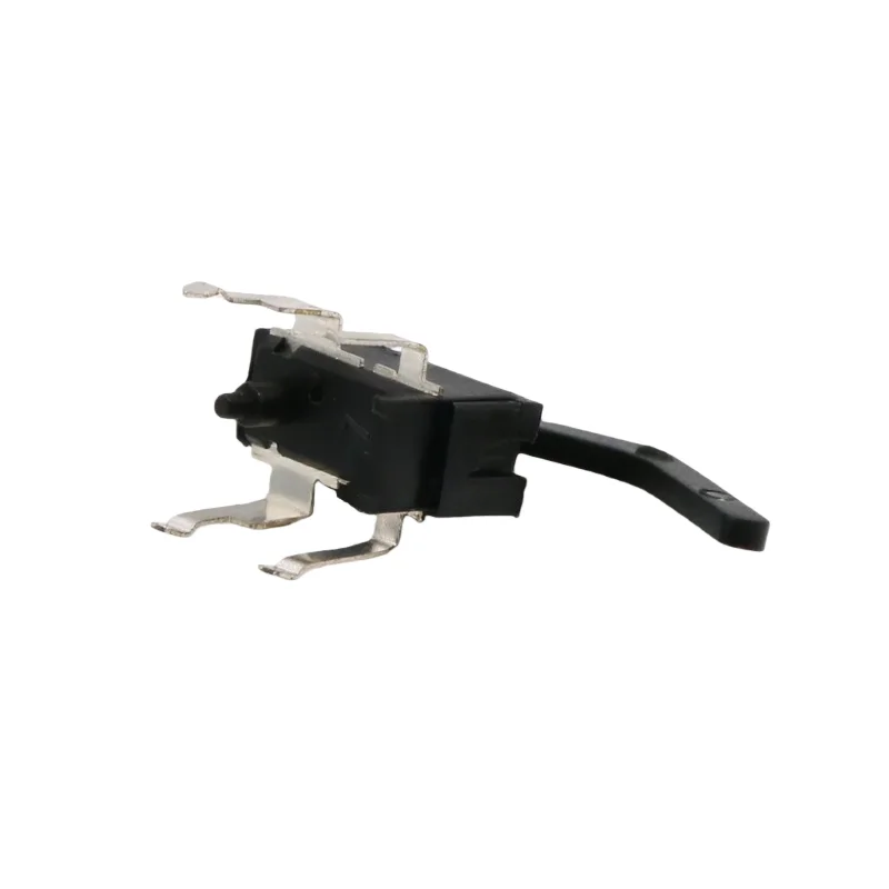 10PCS KFC-V-106 4-Pin DIP Snap Action Limit Switch with Extended Bent Actuator | Momentary Reset Detection Switch