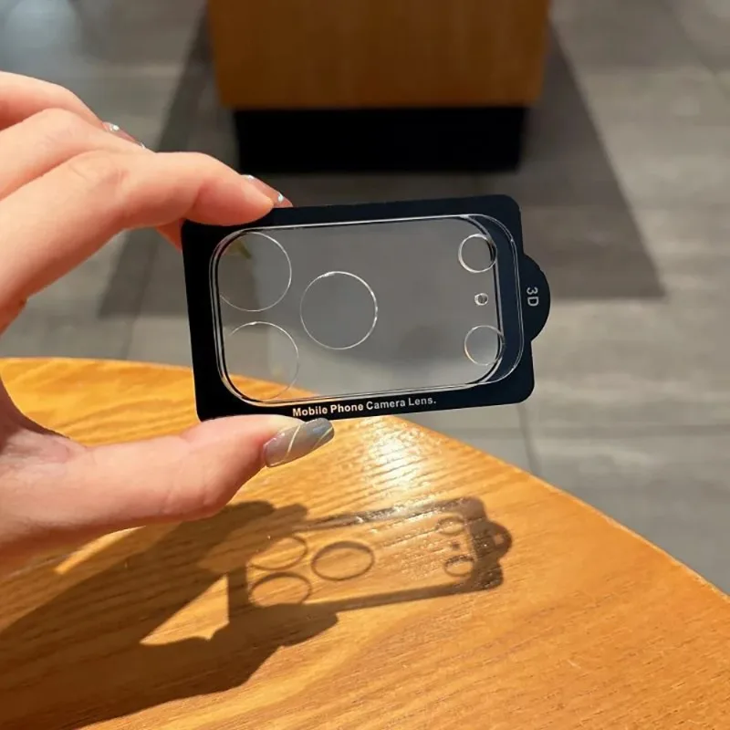 1 Stück Für iPhone 17 16 15 14 13 ProMax 3D Kameralinsen-Displayschutzfolie Kratzfeste Schutzfolie Transparent