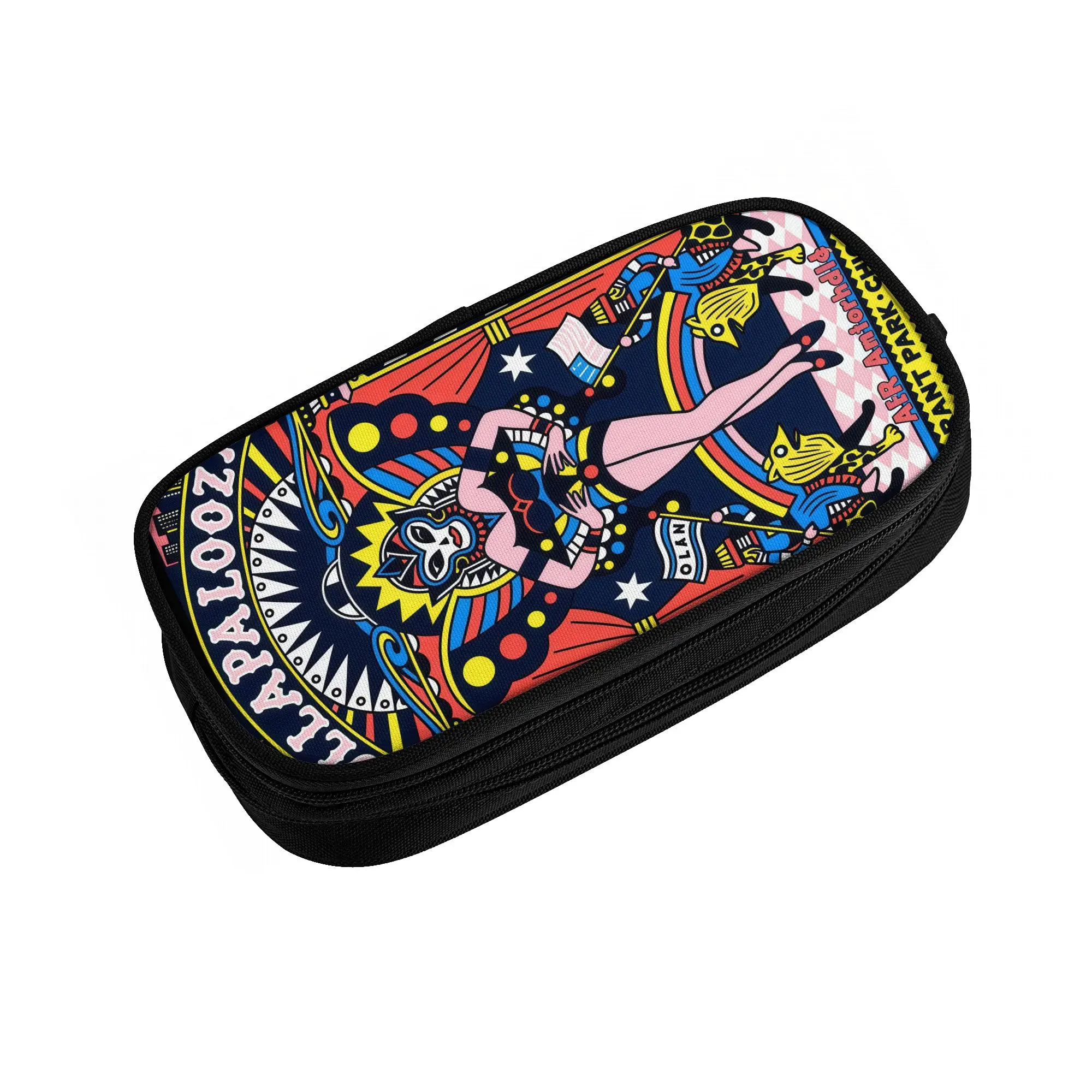 Korean Lollapalooza Rock Heavy Metal Punk  Pencil Case for Hip Hop Electronic Dance Music  Pen Bag Box School Accessories
