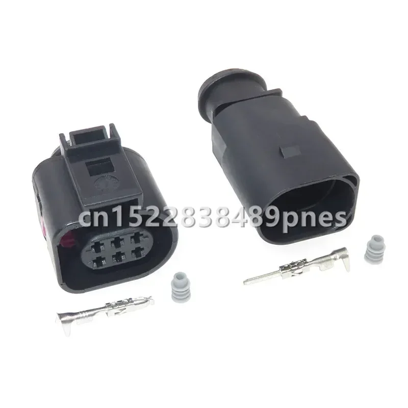 6 Pole 1.5mm Automotive Temp Sensor Connector Waterproof Electrical Wiring Harness Plug 3B0973813 1J0973713 For Auto Truck VW