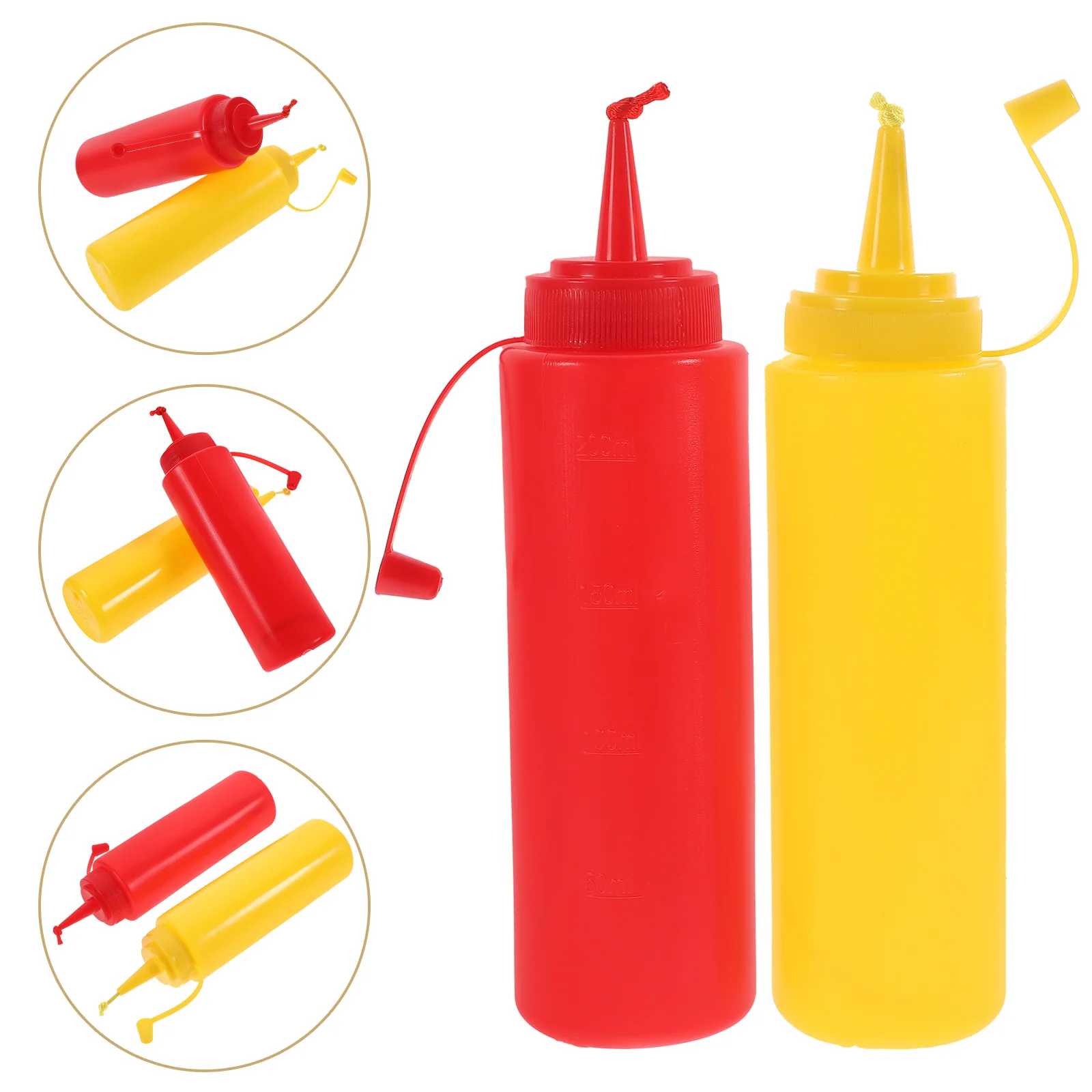 2 Pcs Tomato Sauce Toys Fake Ketchup Interesting Mustard Make Mixing Palette Funny Puncture Wear-resistant Prank Mini Stuff