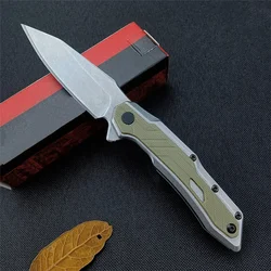 KS 1369 Folding Knife 8Cr13Mov Blade G10 Handle Outdoor EDC Hand Tool Protable Camping Hunting Cambat Knife for Gift