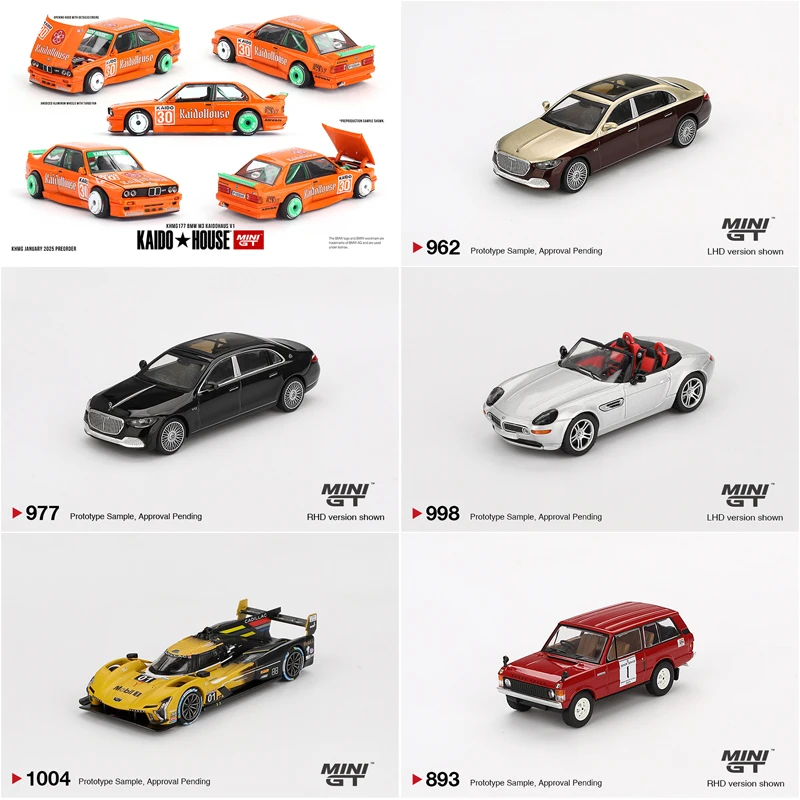 

MINIGT 1/64 BMW M3 M4 Mercedes-Maybach S680 Land Rover Cadillac V-Series коллекция сплавов литая под давлением модель автомобиля игрушечные украшения для мальчиков