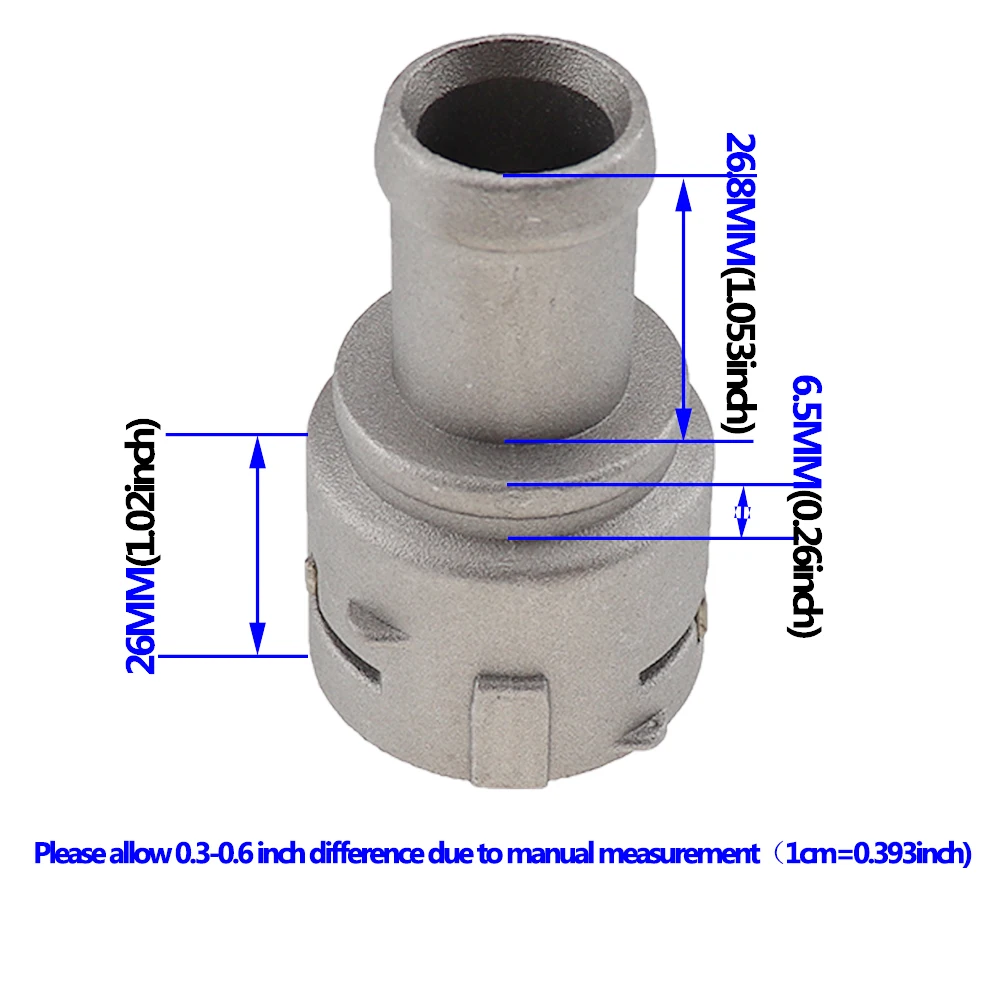 Cooling Coolant Hose Flange Pipe 3B0122291B Aluminium Quick Connector  For Jetta Golf Bettle A1 A3 TT Seat Leon 3B0 122 291 B