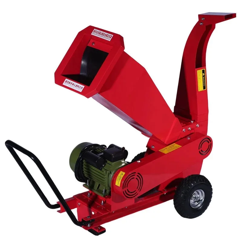 

220V Electric Branch Wood Crusher 2800RPM Mulcher Chipper Shredder CE Certified for Yard Garden Farm Waste Wood Processing