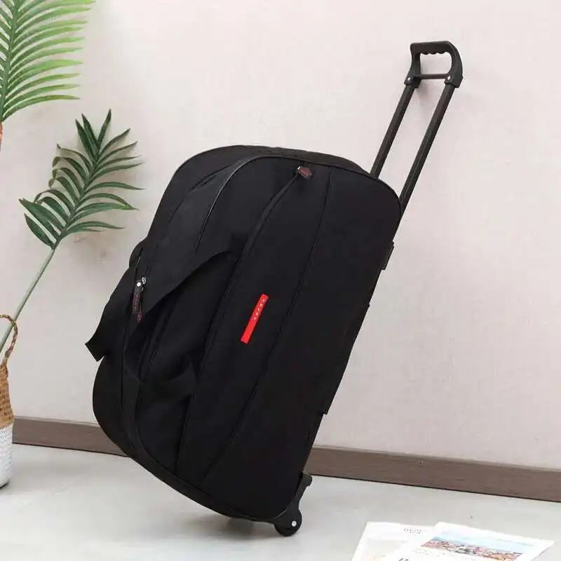 

Women Travel Suitcase Trolley Bags Wheeled Bag Oxford High Quality Rolling Luggage Travel Bag With Wheels Large Capacity