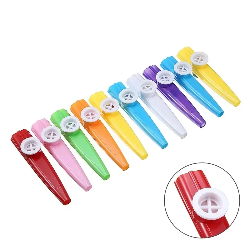 1PC Plastic Kazoo Mouth Flute Harmonica Musical Instrument Kids Educational Toys for Children Beginner Baby Funny Games Gifts