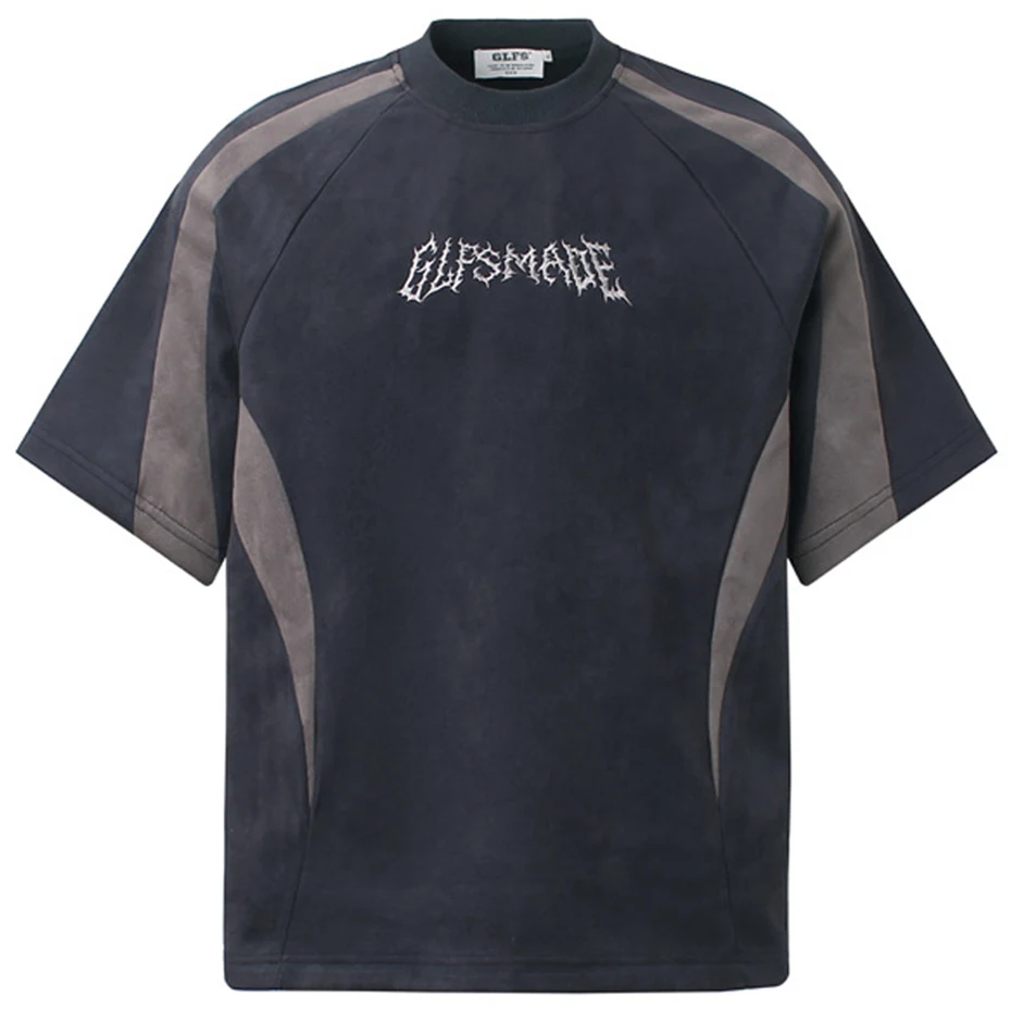 

Harajuku Hip Hop Streetwear Men's T-shirt Y2K Oversized Vintage Loose Ripped Distressed Tshirts Casual Tee Tops
