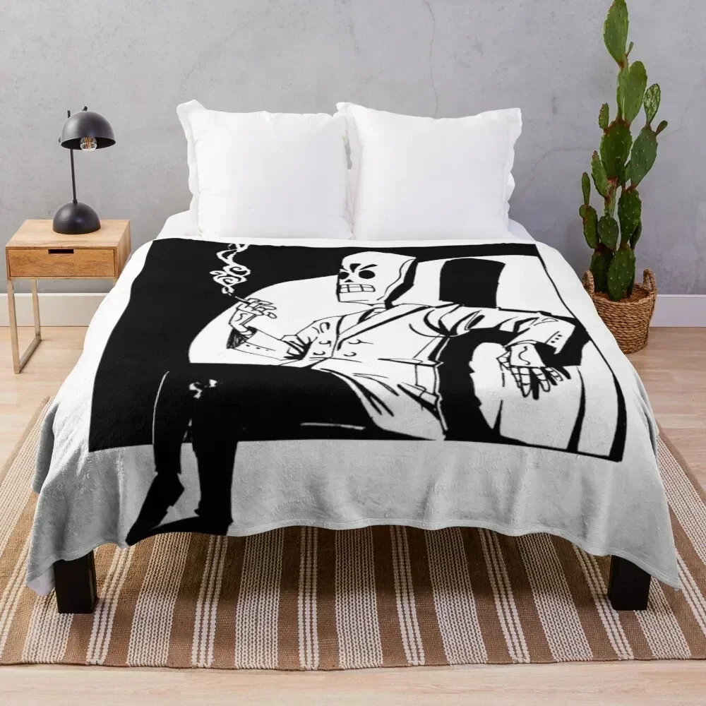 

Grim Fandango Throw Blanket Sofa Quilt Shaggy bed plaid Luxury Blankets