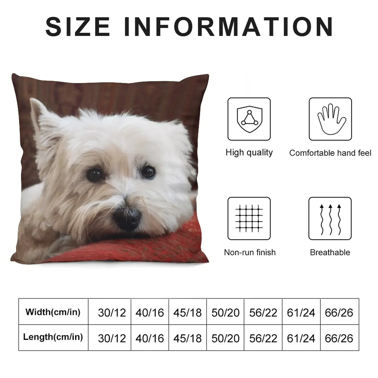 Molly the Westie Throw Pillow Sofa Cushions Cover pillow pillowcase Pillow Case Christmas