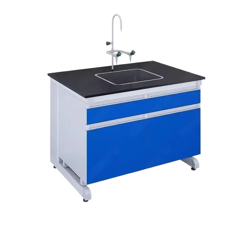 Corrosion resistant steel and wood experimental table physics pp central table laboratory experimental table school student
