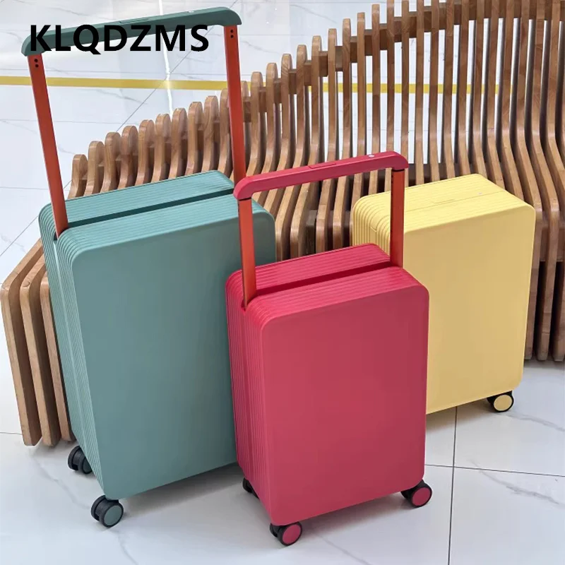 

KLQDZMS Travel Luggage 20 Inches Boarding Box 24" ABS + PC Men's Password Box Cart Type Travel Bag Universal Wheel Suitcase