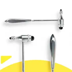 1Pc Neurological Diagnostic Hammer Muscle Hammer Stretch Response Zinc Alloy Multi-functional Percussion Hammer Health
