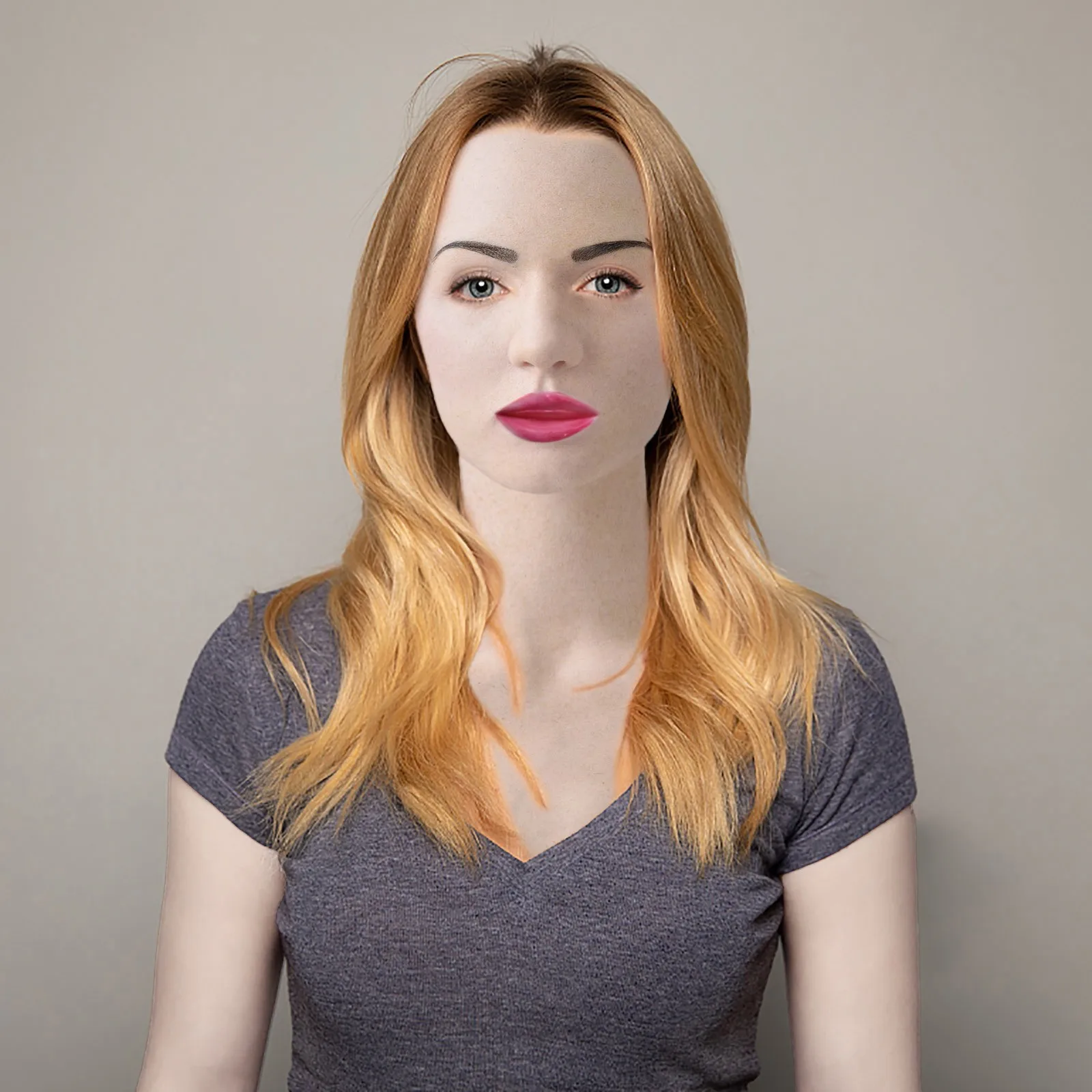 Realistic Woman Mask Bald Beauty Lady Headgear Latex Full Head Masquerade Halloween Party Cosplay Costume Props