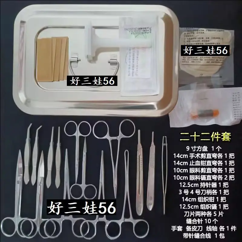 Surgical instrument kit for rats and mice, dissection equipment, and surgical instrument kit for mice