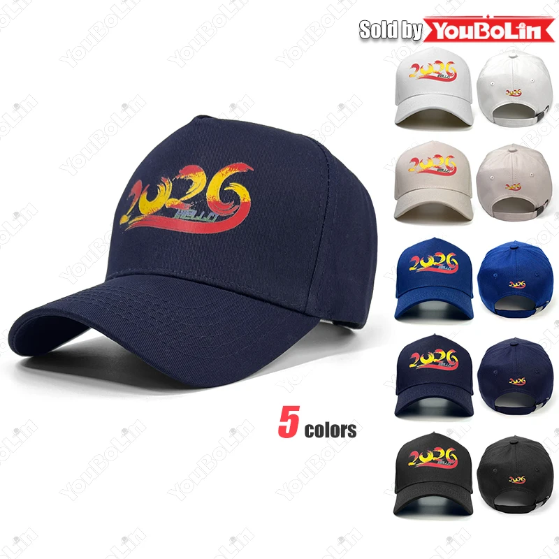 

Бейсболка 2026: Повседневная спортивная хлопковая регулируемая кепка-тракер, кепка-папа, солнцезащитная кепка для Олимпийских игр, Супербоула, футбола, тенниса