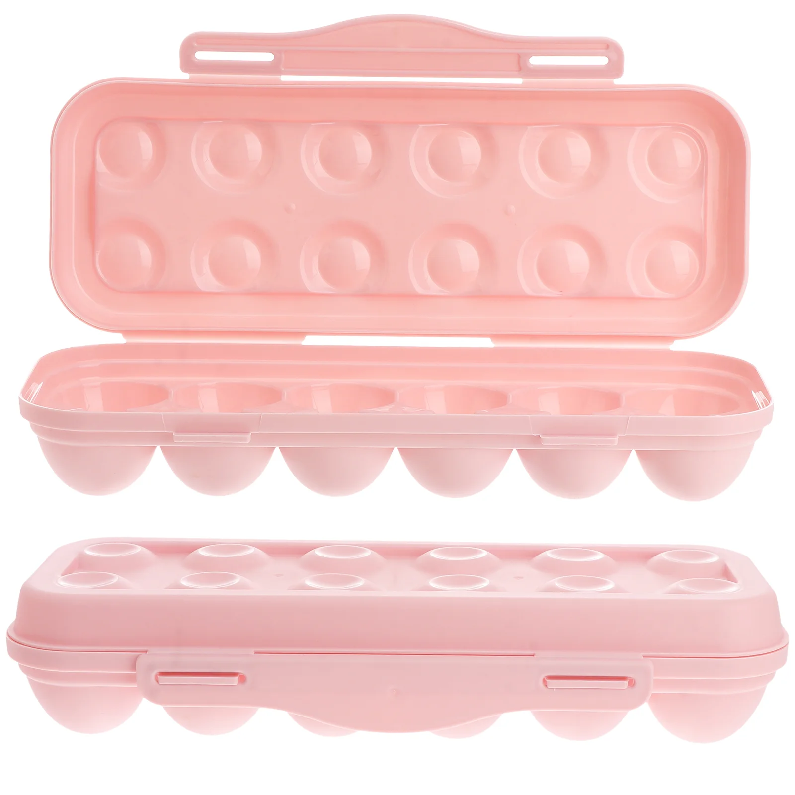 Stackable Egg Holder Refrigerator Storage Container Practical Tray Household Fridge Pink