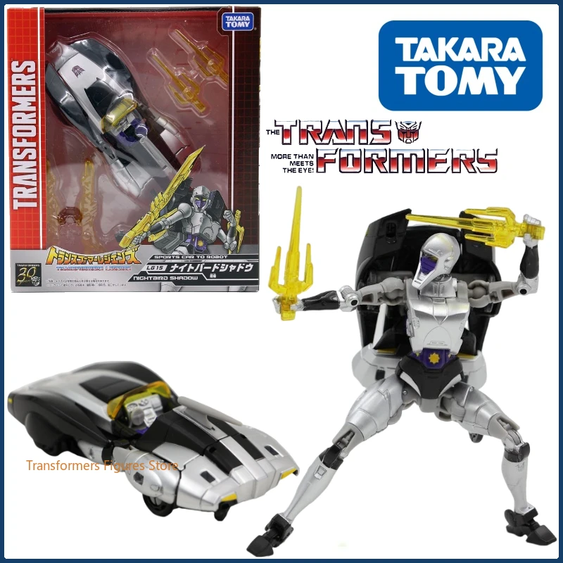 In Stock Takara Tomy Transformers LG Series LG-15 Nightingale Shadow Figure Model Anime Action Deformation Robot Car Kid Gifts