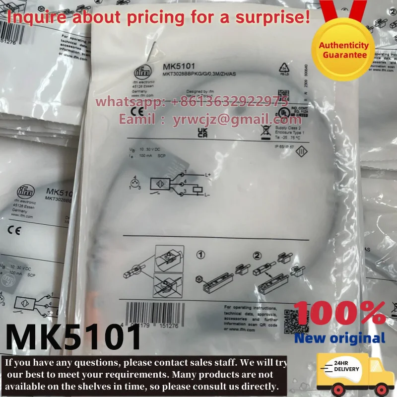 New original genuine IFM MK5101 T-slots magnetic cylinder switch sensor