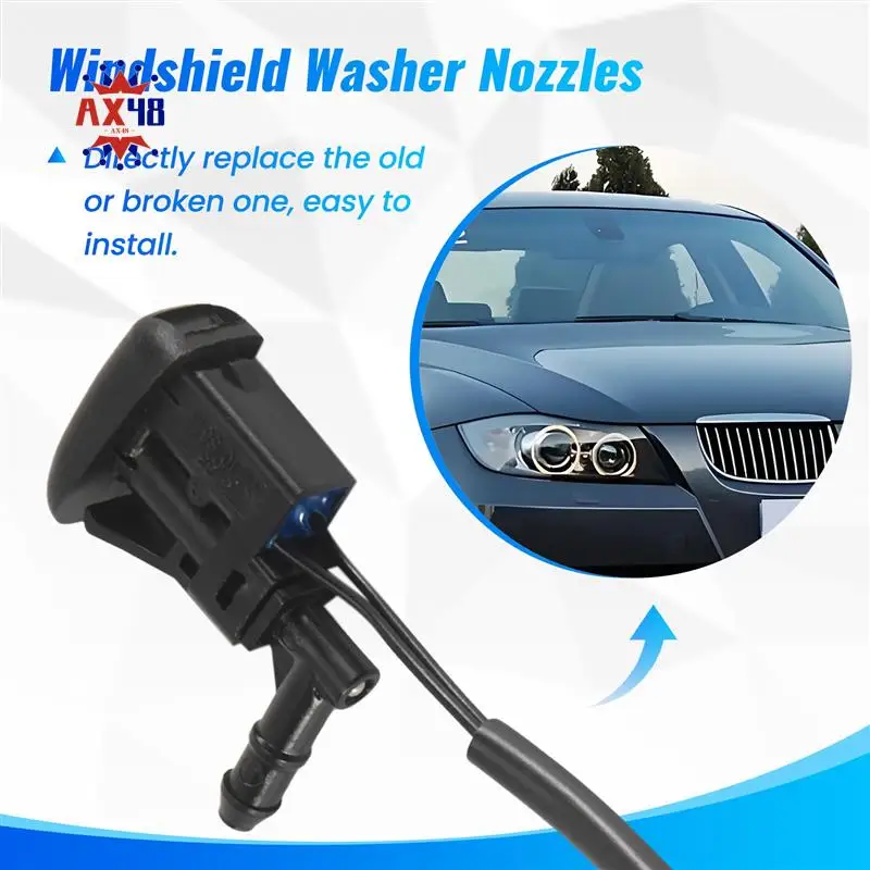

AX48-2X New Windshield Heated Washer Sprayer Nozzle Jet 61668361039 For-BMW 3 Series E46 325 330 2003-2006 / E89 Z4 2009-2015