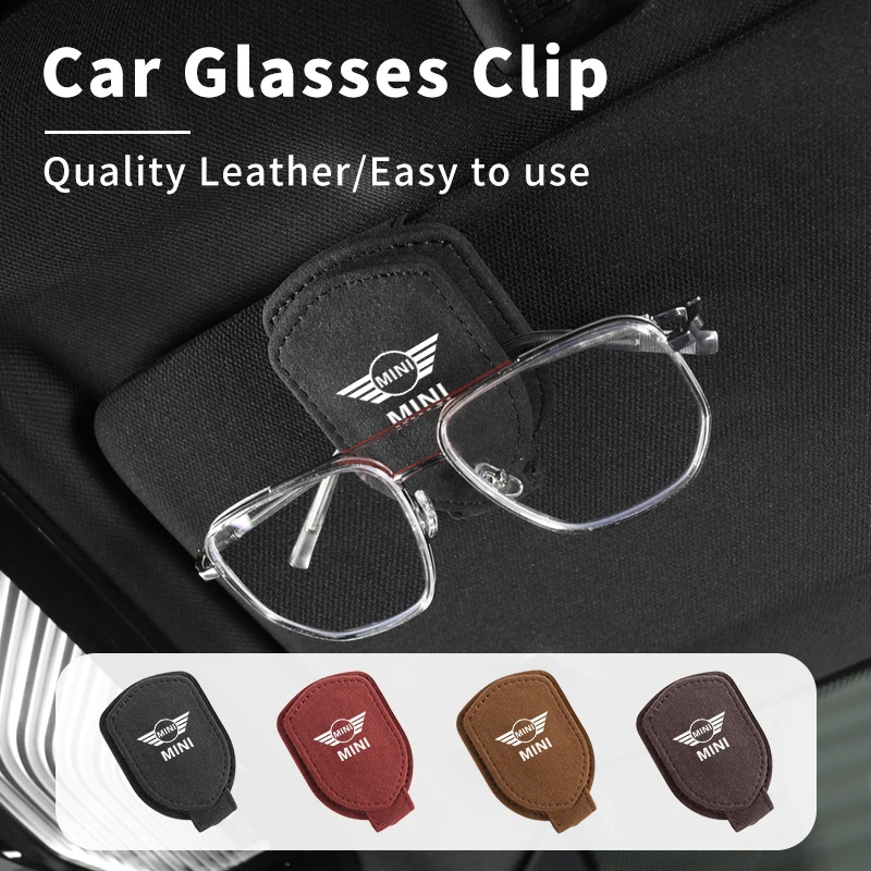 Car Eyeglass Holder Glasses Storage Clip Auto Sunglasses HolderFor MINI JCW WORKS Cooper F55 F56 R60 R59 R58 R57 R56 R55 R53 R52