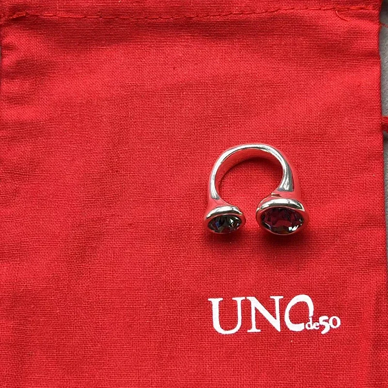 UNode50-Anillo de Gema azul exquisita para mujer, joyería romántica para vacaciones, paquete de regalo, gran oferta, europeo y americano, alta calidad, 2023