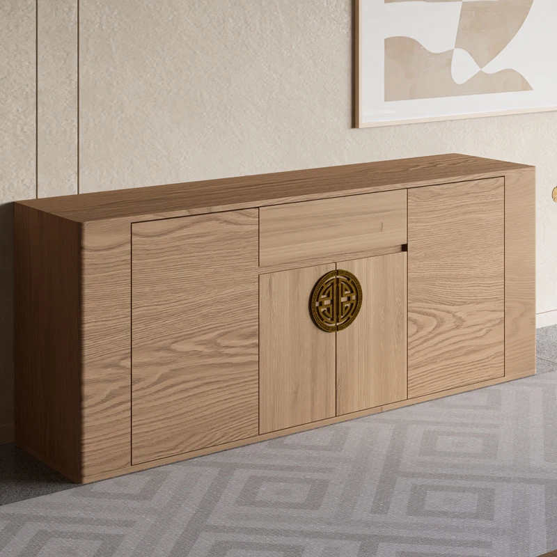 

Intelligent lifting hidden TV cabinet integrated solid wood remote control partition cabinet automatic invisible flip