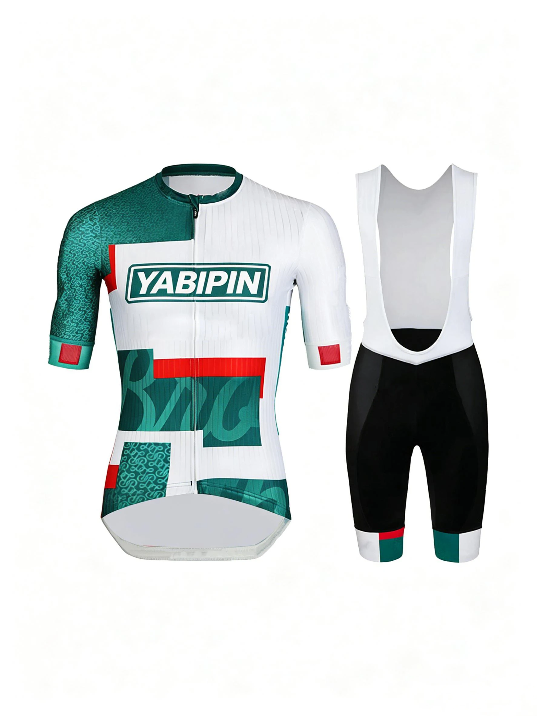 

Men’s Cycling Bib Set Short Sleeve Stand Collar Jersey & Bib Shorts