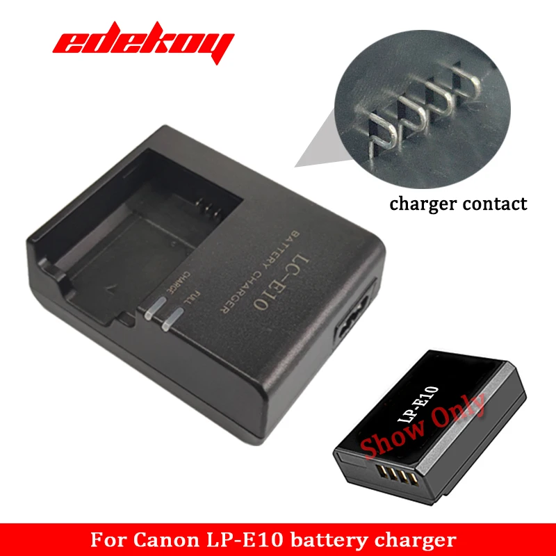 LC-E10/E LC-E10C BATTERY CHARGER For Canon LP-E10 EOS 1100D 4000D 3000D 1200D 1300D 1500D kiss X50 Rebel T3 EU Standard Plug