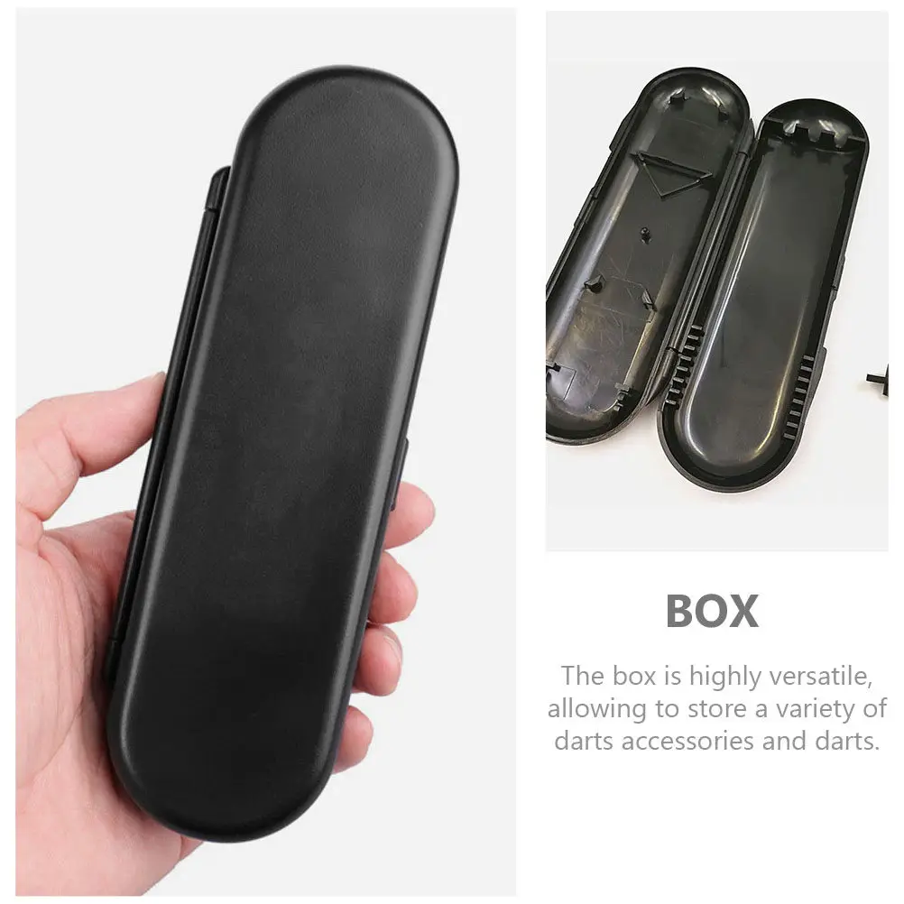 

2Pcs Lightweight Plastic Storage Box Portable Carrying Case Organizer for Steel Tip Accessories Travel Holder