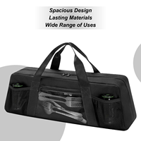 BBQ Utensil Storage Grill Tool Organizer 22 X 6.5 X 7.2 Inches Large Organizer Case with Ergonomic Handles for Outside Picnic