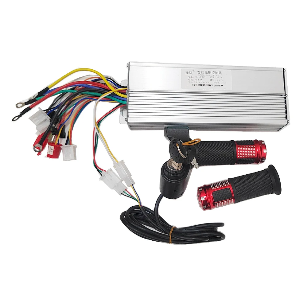 48V 60V 64V 1500W ebike Electric Bike Brushless Controller & Throttle & Brake to Electric Bicycle/Scooter/Motorcycle Motor