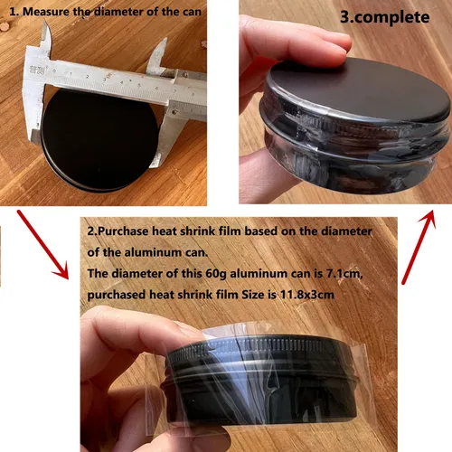 Imagen 2 del producto 400X PVC película termorretráctil ventilador sellado térmico boca plana plástico transparente termocontraíble para botellas tapas de cuello tapas de tarros olla