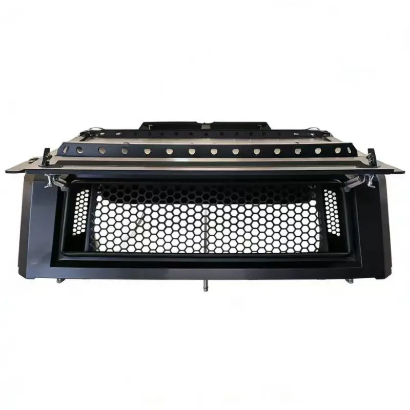 

Aluminum Alloy Top Cover with Protective Mesh Lock Waterproof No Drill Installation Accessories