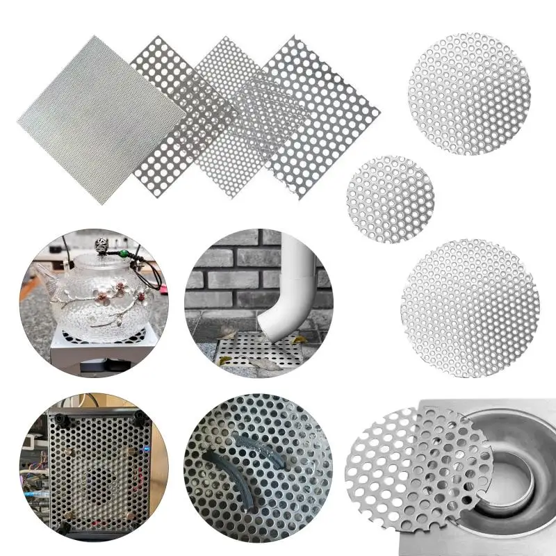 1-5pcs Drain Cover Bathroom Tool 304 Stainless Bathroom Accessories Sink Strainer Drains Cover Floor Drain Pad Hair Filter