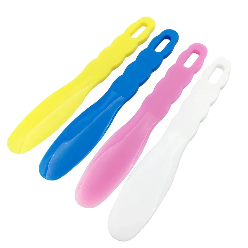 4pcs Dental Flexible Rubber Mixing Bowl Spatula for Alginate Plaster Material Nonstick Mixing Tool