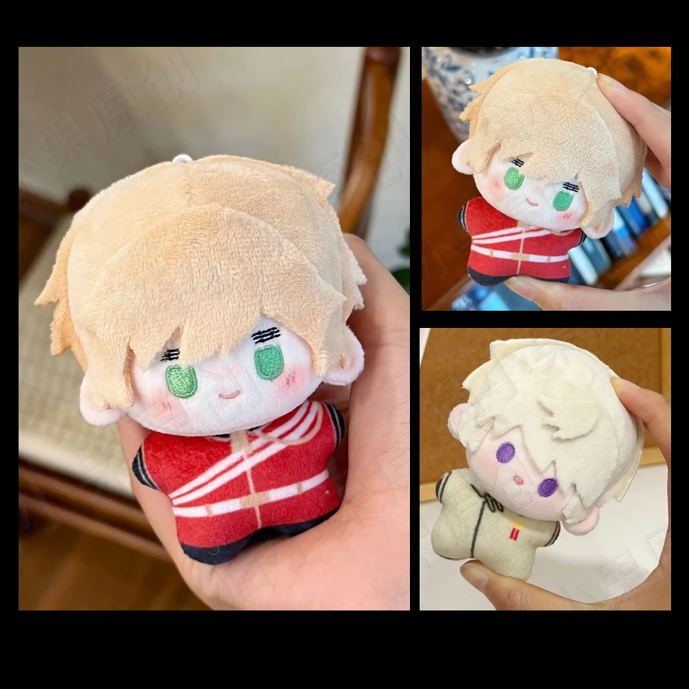 

Плюшевые игрушки 10 см: милые персонажи Hetalia с зелеными глазами — Артур Киркланд и Иван Брагинский, плюшевые куклы-брелоки по мотивам аниме Axis Powers