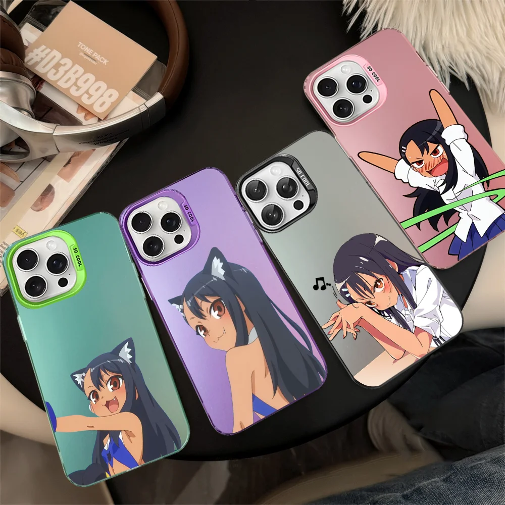 Nagatoro San Anime Aesthetic Phone Case For IPhone 16 15 14 13 12 11 Pro Max X XR XSMAX 8 7 Plus Matte Shockproof Back Cover