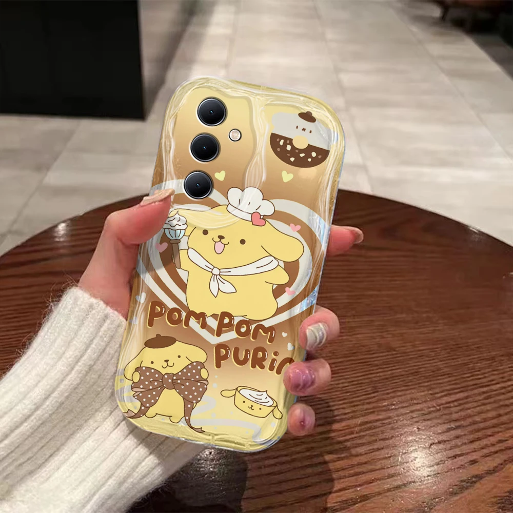 Cartoon cinnamons kuromis 3D Wave Case For Samsung A73 A72 A71 A55 A54 A53 A35 A34 A33 A25 A24 A23 A15 A14 A13 A05 4G 5G Cover