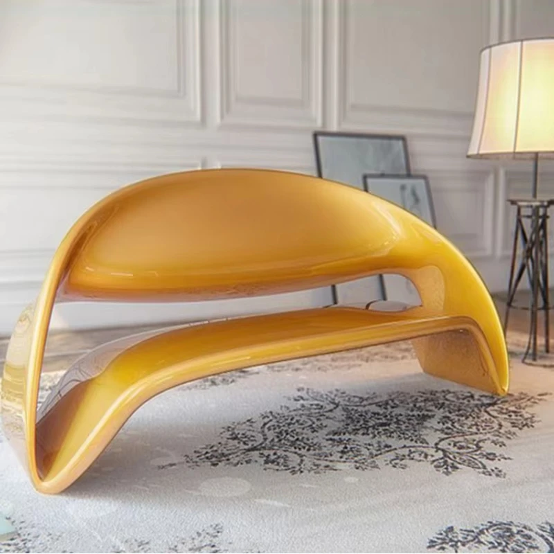 Modern design FRP living room leisure sofa simple hollow single recliner