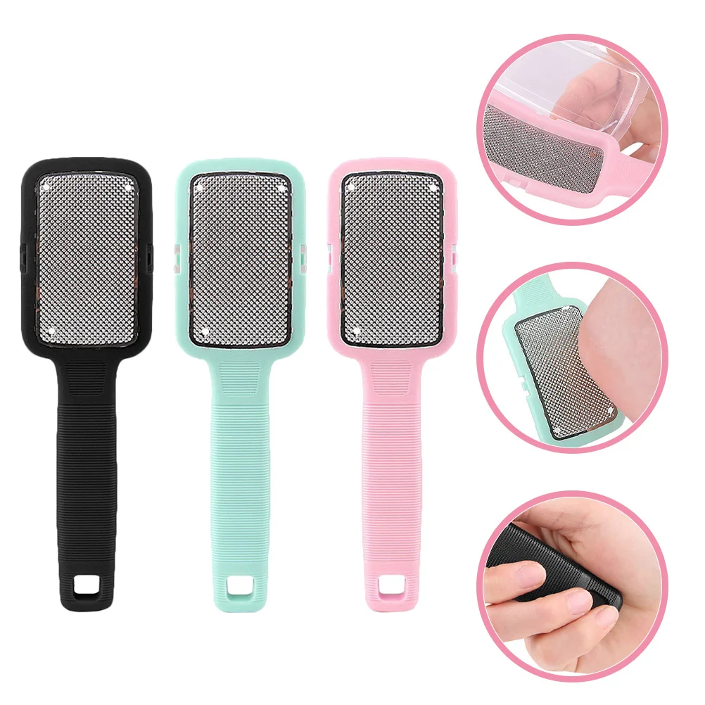 3 قطعة ملفات القدم لإزالة الجلد الميت أداة باديكير متينة مزيل مسامير القدم أداة محمولة للعناية بالأظافر #4