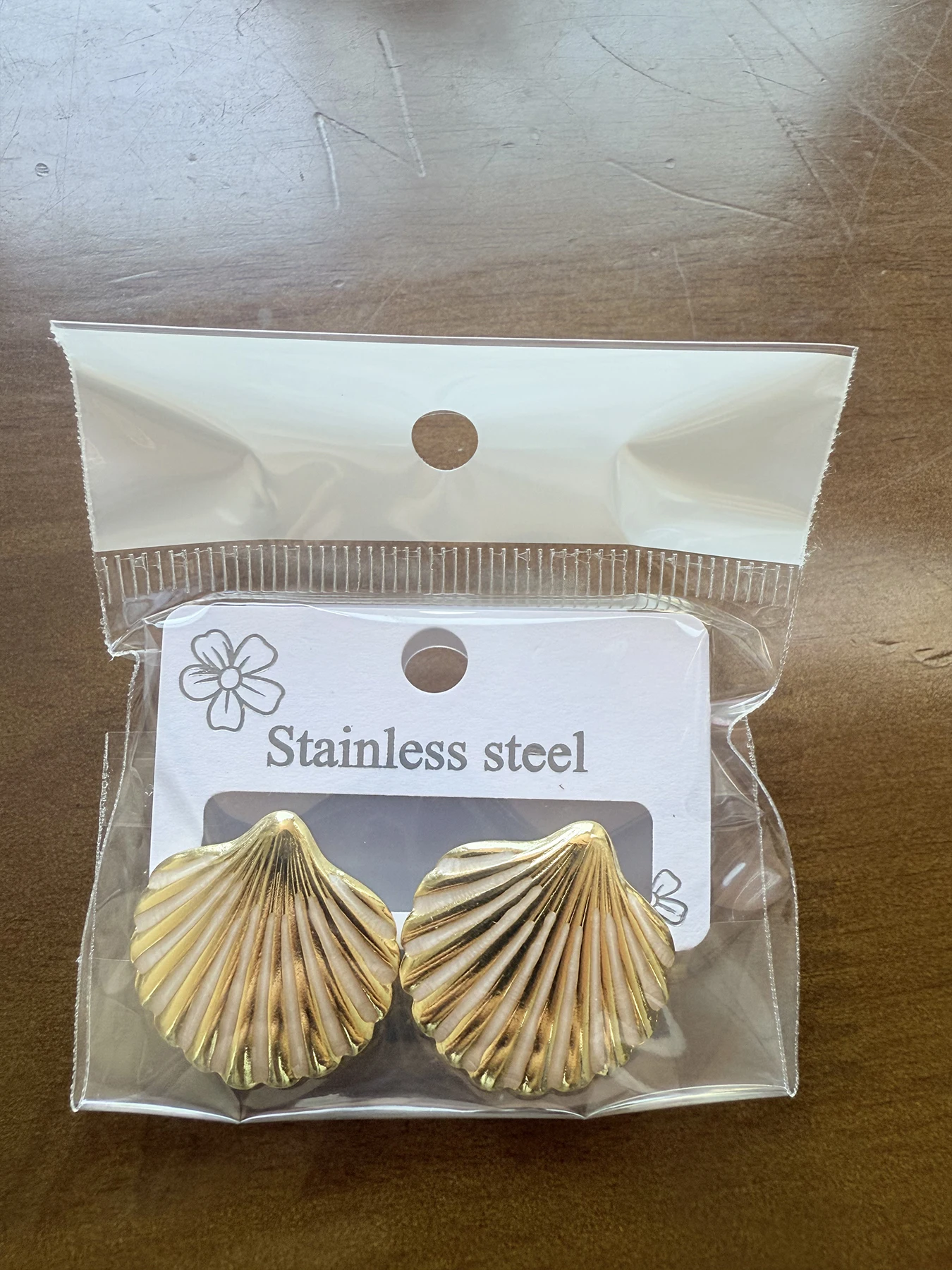 

Creative Arc Fan-Shaped Stud Earrings, Stainless Steel Simple Unique Luxurious Drip Design, Casual Style, All Seasons