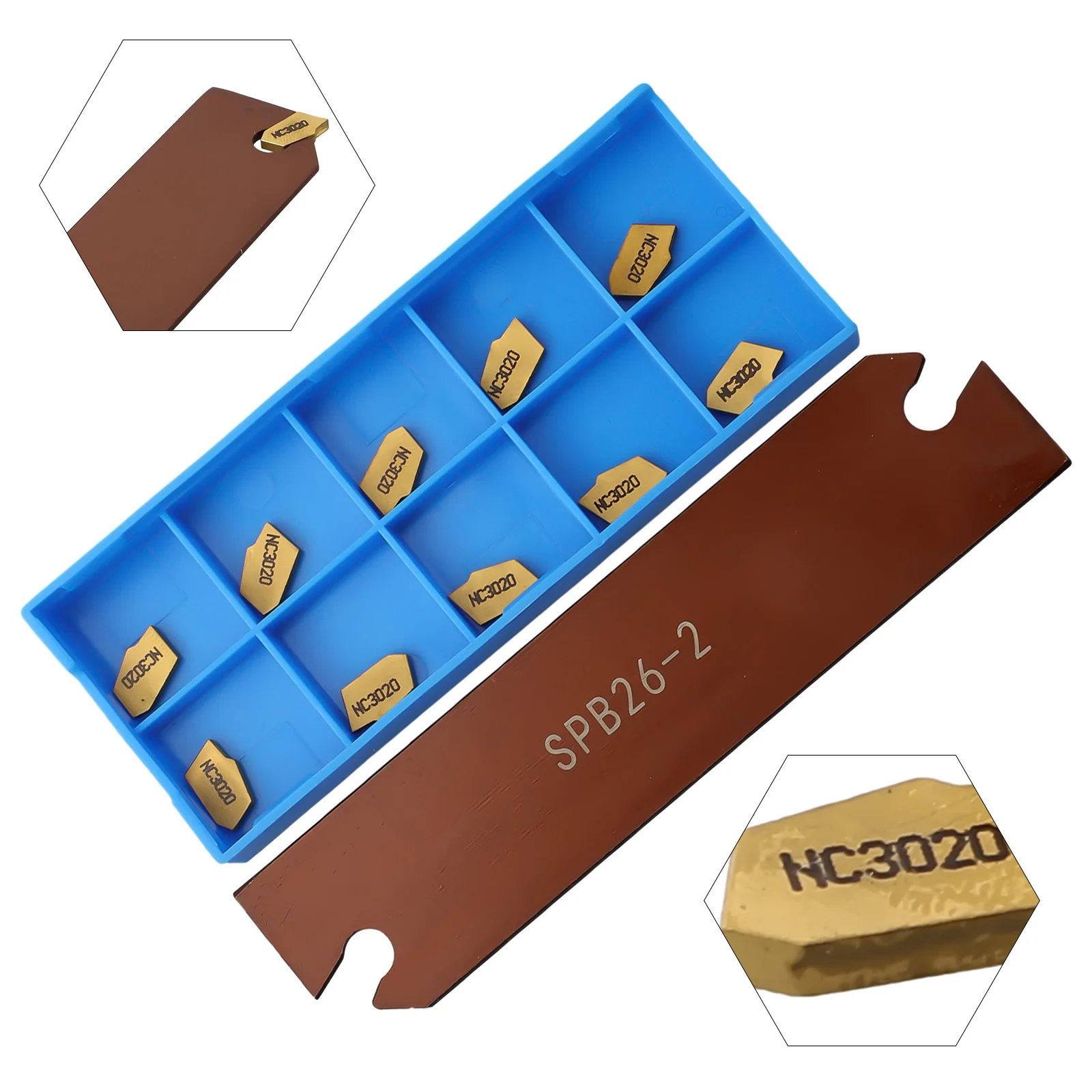 

Режущая кромка GTN2 Твердосплавные пластины для обработки канавок с лезвием SPB262 Усовершенствованная точность и прочность