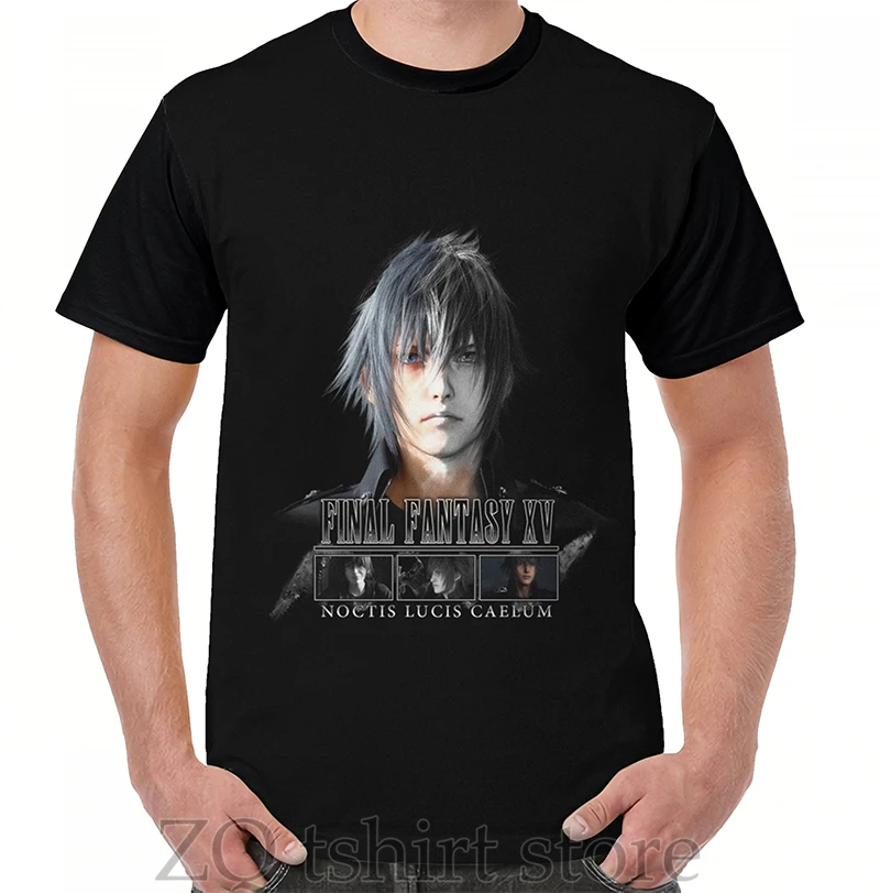 FINAL FANTASY XV - NOCTIS Graphic T-Shirt men tops tee women t shirt men funny print O-neck Short Sleeve tshirts