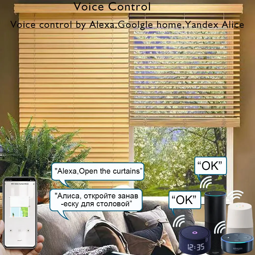 LifeLibero Tuya WiFi or ZigBee Smart Electric Shutter Blind Motor Remote Control For Pleated Honeycomb Roman Shade Blinds Alexa