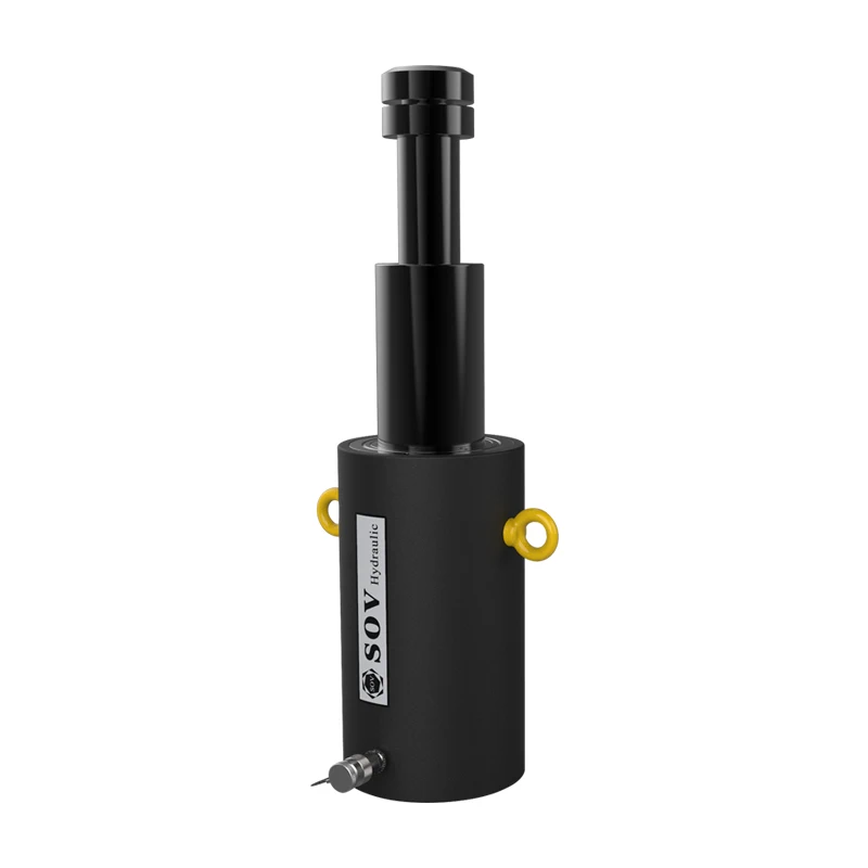 

High Quality 15ton Single Acting Multistage Hydraulic Jack 700bar Stainless Steel Material