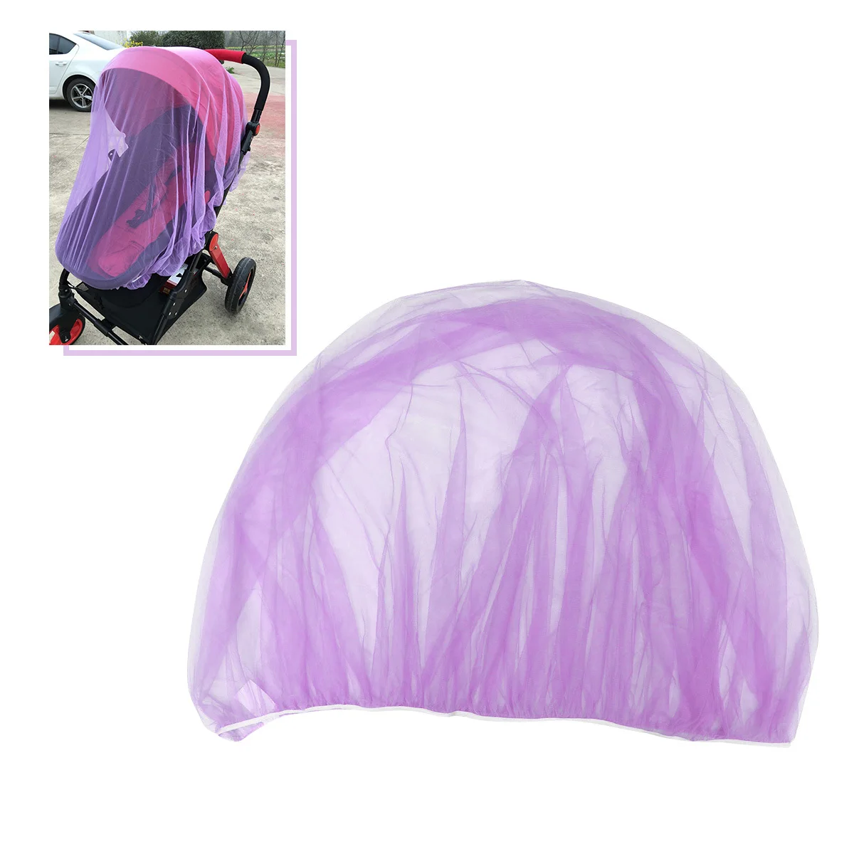 

Stroller Mosquito Net for Baby Infant Bug Cover Cradle Mesh Protector Pram Carrier Shield Toddler Outdoor Travel Essential
