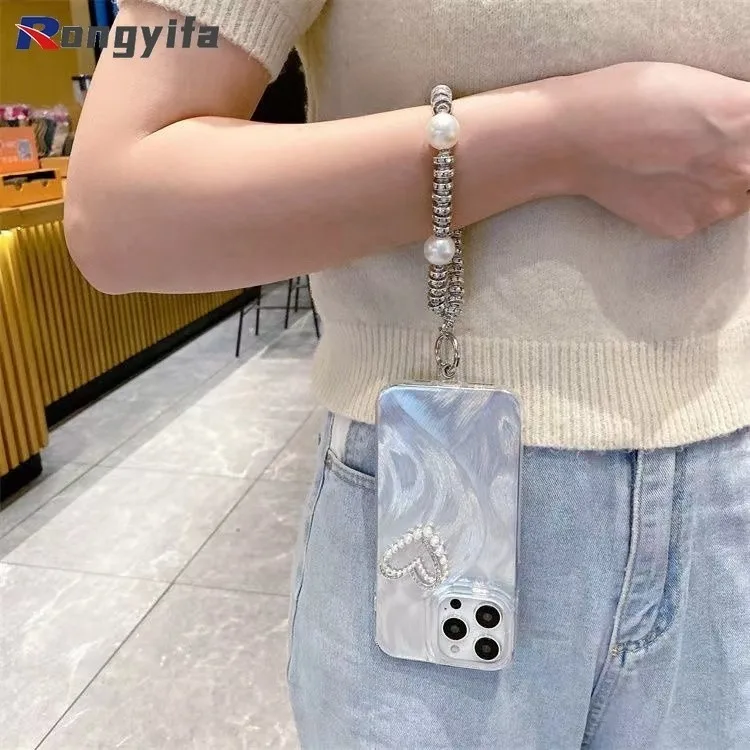 For Vivo Y78 Y78+ Y27 Y36 5G 4G Y77E Y76S Y76 Y74S Y70S Y51S Y70T Y50T Y53S Y52S Y11 Y12 Y13 Y15 Phone Case 3D Love Pearl Cover