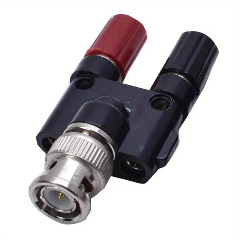 1pcs BNC Male To Female Banana Dual Binding Posts Adapter Covert From BNC Plug Male Pin Covert To Banana Jack Female Socket